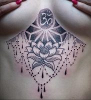 фото тату ом и лотос 08.02.2020 №050 -tattoo om- tattoo-photo.ru