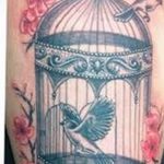 фото тату птица в клетке 02.01.2019 №014 -bird cage tattoo- tattoo-photo.ru