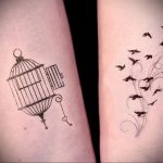 фото тату птица в клетке 02.01.2019 №024 -bird cage tattoo- tattoo-photo.ru