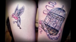 фото тату птица в клетке 02.01.2019 №028 -bird cage tattoo- tattoo-photo.ru