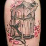 фото тату птица в клетке 02.01.2019 №060 -bird cage tattoo- tattoo-photo.ru