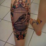 фото тату птица в клетке 02.01.2019 №067 -bird cage tattoo- tattoo-photo.ru