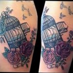 фото тату птица в клетке 02.01.2019 №068 -bird cage tattoo- tattoo-photo.ru