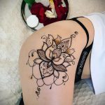 Мехенди на ляжках фото пример 14.02.2020 №141 -Mehendi on thighs- tattoo-photo.ru