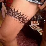 Мехенди на ляжках фото пример 14.02.2020 №260 -Mehendi on thighs- tattoo-photo.ru