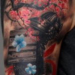 Фото вариант тату с деревом сакуры 09.02.2020 №006 -sakura tattoo- tattoo-photo.ru