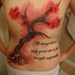 Фото вариант тату с деревом сакуры 09.02.2020 №018 -sakura tattoo- tattoo-photo.ru