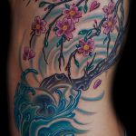 Фото вариант тату с деревом сакуры 09.02.2020 №019 -sakura tattoo- tattoo-photo.ru