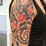 Фото вариант тату с деревом сакуры 09.02.2020 №022 -sakura tattoo- tattoo-photo.ru