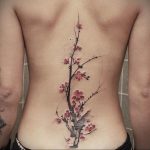 Фото вариант тату с деревом сакуры 09.02.2020 №023 -sakura tattoo- tattoo-photo.ru