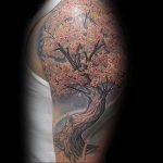 Фото вариант тату с деревом сакуры 09.02.2020 №024 -sakura tattoo- tattoo-photo.ru