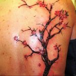 Фото вариант тату с деревом сакуры 09.02.2020 №027 -sakura tattoo- tattoo-photo.ru