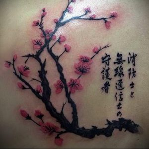 Фото вариант тату сакура для девушки 09.02.2020 №005 -sakura tattoo- tattoo-photo.ru
