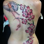 Фото вариант тату сакура для девушки 09.02.2020 №013 -sakura tattoo- tattoo-photo.ru