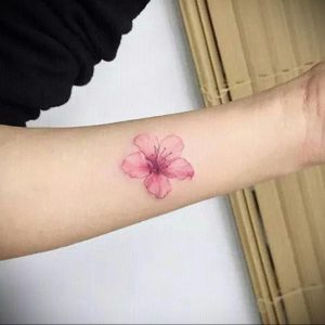Фото вариант тату сакура на запястье 09.02.2020 №014 -sakura tattoo- tattoo-photo.ru