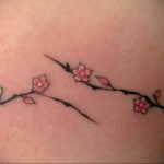 Фото тату сакура на руке 09.02.2020 №005 -sakura tattoo- tattoo-photo.ru