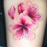Фото тату цветок закуры 09.02.2020 №012 -sakura tattoo- tattoo-photo.ru