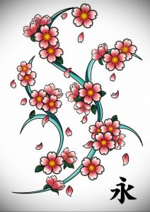 Фото тату цветок закуры 09.02.2020 №015 -sakura tattoo- tattoo-photo.ru