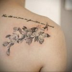Фото тату цветок закуры 09.02.2020 №030 -sakura tattoo- tattoo-photo.ru