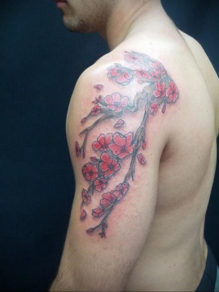 Фото тату цветок закуры 09.02.2020 №035 -sakura tattoo- tattoo-photo.ru