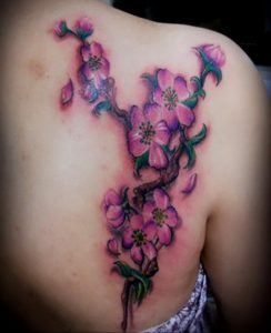 Фото тату цветок закуры 09.02.2020 №050 -sakura tattoo- tattoo-photo.ru