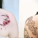 Фото тату цветок закуры 09.02.2020 №058 -sakura tattoo- tattoo-photo.ru