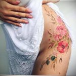 Фото тату цветок закуры 09.02.2020 №063 -sakura tattoo- tattoo-photo.ru