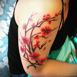 Фото тату цветок закуры 09.02.2020 №067 -sakura tattoo- tattoo-photo.ru