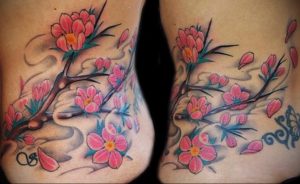 Фото тату цветок закуры 09.02.2020 №075 -sakura tattoo- tattoo-photo.ru