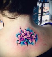 Фото тату цветок закуры 09.02.2020 №078 -sakura tattoo- tattoo-photo.ru