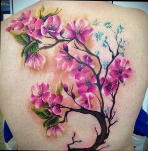 Фото тату цветок закуры 09.02.2020 №089 -sakura tattoo- tattoo-photo.ru