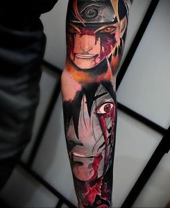аниме тату 19.01.2020 №027 -anime tattoo- tattoo-photo.ru
