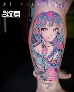 аниме тату 19.01.2020 №039 -anime tattoo- tattoo-photo.ru