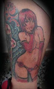 аниме тату 19.01.2020 №057 -anime tattoo- tattoo-photo.ru