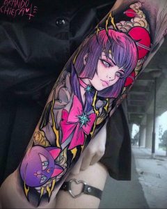 аниме тату 19.01.2020 №282 -anime tattoo- tattoo-photo.ru