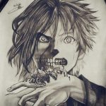 аниме тату эскизы 19.01.2020 №011 -anime tattoo sketches- tattoo-photo.ru