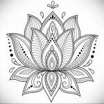 лотос-мандала тату фото пример 04.02.2020 №003 -mandala tattoo- tattoo-photo.ru