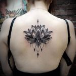 лотос-мандала тату фото пример 04.02.2020 №011 -mandala tattoo- tattoo-photo.ru