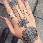 лотос-мандала тату фото пример 04.02.2020 №018 -mandala tattoo- tattoo-photo.ru