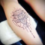 лотос-мандала тату фото пример 04.02.2020 №026 -mandala tattoo- tattoo-photo.ru