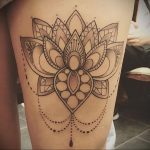 лотос-мандала тату фото пример 04.02.2020 №040 -mandala tattoo- tattoo-photo.ru