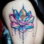 лотос-мандала тату фото пример 04.02.2020 №065 -mandala tattoo- tattoo-photo.ru