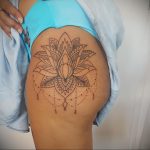 лотос-мандала тату фото пример 04.02.2020 №067 -mandala tattoo- tattoo-photo.ru