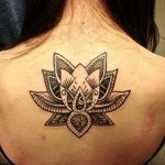 лотос-мандала тату фото пример 04.02.2020 №073 -mandala tattoo- tattoo-photo.ru