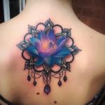 лотос-мандала тату фото пример 04.02.2020 №076 -mandala tattoo- tattoo-photo.ru