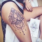 лотос-мандала тату фото пример 04.02.2020 №078 -mandala tattoo- tattoo-photo.ru