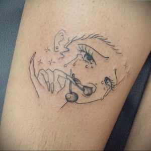 маленькие аниме тату 19.01.2020 №010 -small anime tattoos- tattoo-photo.ru