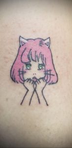 маленькие аниме тату 19.01.2020 №023 -small anime tattoos- tattoo-photo.ru