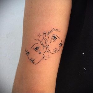 маленькие аниме тату 19.01.2020 №024 -small anime tattoos- tattoo-photo.ru