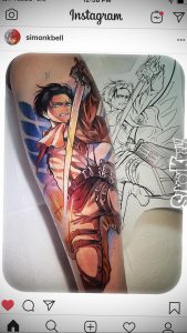 тату аниме арт 18.01.2020 №032 -anime art tattoo- tattoo-photo.ru